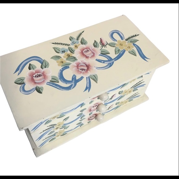 Vintage Mini Dresser Wooden Jewelry Box! - Picture 2 of 8